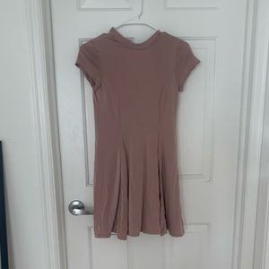 Urban Outfitters Silence & Noise Light Pink High Neck Dress